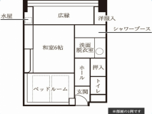 新館-彩心-◆和洋室◆客室間取り図 新館-彩心-◆和洋室◆客室間取り図