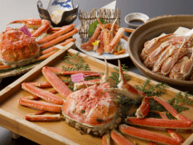 【名物焼きがに付】茹ではセコガニ♪タグ付活松葉ガニ1.5杯+北洋産ズワイガニ1杯☆ ＜お値打ち地蟹付コース／R8.1月11日まで＞