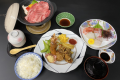 お子様会席（和牛スライス陶板焼き・茶碗蒸し・お造り４種・エビフライ・唐揚げなど）