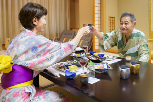 ご夕食はお気遣い不要なお部屋食！