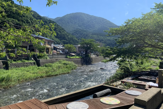 温海の自然に包まれる足湯「もっけ湯」