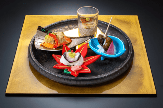 【秋料理】秋の前菜四点盛（2026年11月末迄）