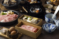 「黒毛和牛すき焼き会席」厳選した黒毛和牛と新鮮な旬の野菜のすき焼きを堪能