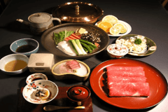 宮島弥山の原生林から湧き出る名水で味わう、「黒毛和牛志ゃぶ々会席」プラン