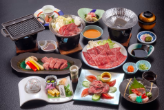 【飛騨牛A5ランク】特上飛騨牛三昧会席☆ステーキ・すき焼き・しゃぶしゃぶ・ローストビーフ付で盛り沢山 【飛騨牛A5ランク】特上飛騨牛三昧会席☆ステーキ・すき焼き・しゃぶしゃぶ・ローストビーフ付で盛り沢山
