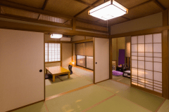 【食事処】掛け流し温泉風呂付　和室2間＋広縁付き　コーナールーム