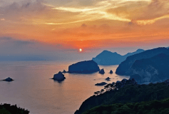 あいあい岬の夕陽 あいあい岬の夕陽