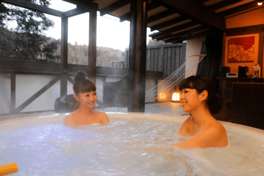 貸切風呂「とんぼ」イメージ　50分間無料（1回目無料）でご利用いただけます。