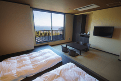 眺望ファミリー室：お部屋からの眺めです。(露天風呂付き客室ではありません)