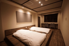 眺望2名専用室：ややコンパクトなお部屋となっております。(露天風呂付き客室ではありません)