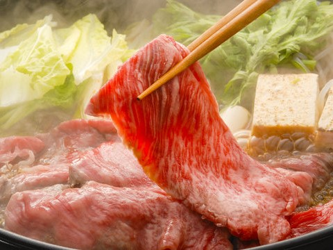 【上州牛サーロインすき焼き】柔らかなお肉がとろけます♪　※イメージ
