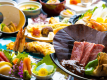 上州牛＆鮑・帆立・甘海老などの海鮮蒸しなど上州の地産地消を贅沢に味わう恵み会席