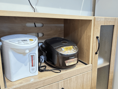 炊飯器と電気ポットも全室に完備! 炊飯器と電気ポットも全室に完備!