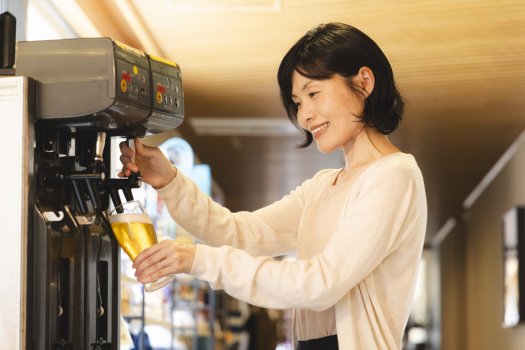 【おもてなし◇ウェルカム生ビール＆ハイボール】ビール好きには堪らない！宿に到着したらまずは一杯♪