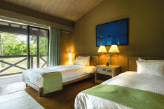 ■コテージ-和洋室-■和室6畳＋ベッドルーム＋バルコニー＜癒しのジャグジーバス付き＞