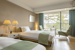 ■本館 -洋室ツイン-■43平米（フローリング仕様）　～快眠を誘う、シモンズ製ベッド～