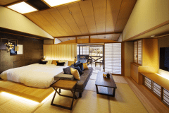 2023年改装【客室露天風呂付‐はなれ】洗練されながらも、どこか落ち着く和モダンの空間