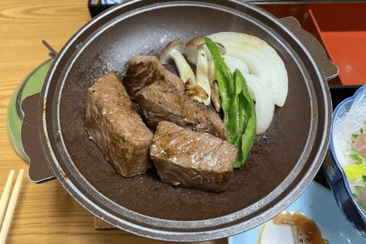 【部屋食プラン】A5黒毛和牛と千葉せんば牛のステーキ食べ比べプラン（1泊2食付）