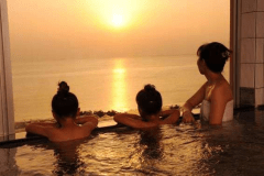 地上40ｍの展望温泉！太平洋を一望しながら夕日の絶景を♪