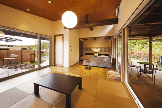 【HILL TOP】＜ペット可能客室＞客室露天風呂（金の湯）＋プライベートプール