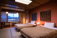 畳ツインベッド（セミダブル２台）【禁煙】※お子様不可