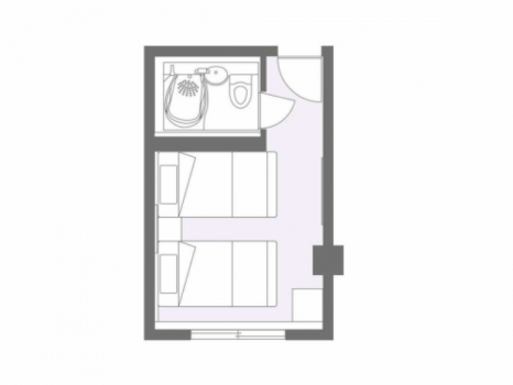 【Annex】 Compact twin room"Lots of Stairs" (non smoking) 14.25 ~ 15.08 m²