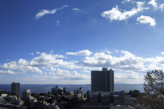 コンパクトツインルームからの景色