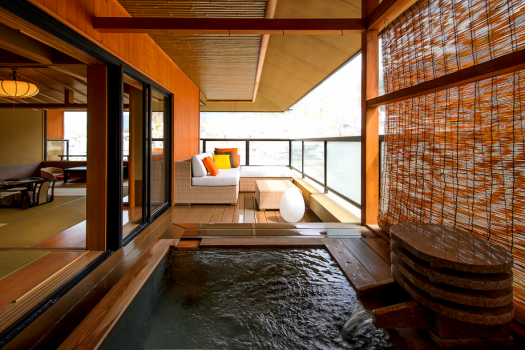 [Toukatei] Guest room B with open-air bath (10 tatami + 4.5 tatami + sunken kotatsu) Capacity 5 people
