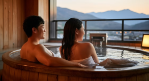 四季折々のパノラマを眺めながら、プライベートなバスタイムをお楽しみください♪