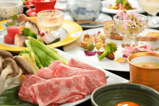 185周年記念福島牛たっぷりプランすき焼きイメージ