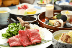 国産牛すき焼き会席（一例・2025-2026冬）