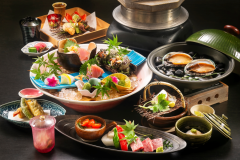 秋のスタンダード会席の一例※イメージ あわびは2名様盛り 秋のスタンダード会席の一例※イメージ あわびは2名様盛り