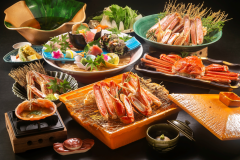 スタンダード蟹コースの一例<イメージ>※お造り、焼き蟹、蟹ちり鍋は2名様盛り スタンダード蟹コースの一例<イメージ>※お造り、焼き蟹、蟹ちり鍋は2名様盛り
