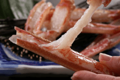 カニ刺しです。とろ～り甘くてたまらない味！