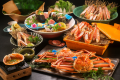 ゆで蟹は地カニ（タグ付き松葉蟹）をご用意！＜イメージ＞※お造り、ゆで蟹、焼き蟹、蟹ちり鍋は2名様盛り
