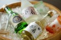 地酒の3種飲み比べ　※銘柄は宿おまかせ