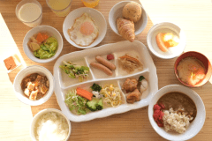 産直『紫波マルシェ』直営の朝食バイキング。手作りで体にも心にも優しい朝ごはんです。