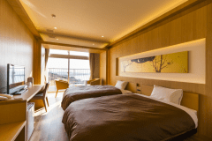 瀬戸内展望東向きデラックスツイン　バルコニー付き　禁煙室