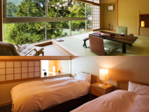 Japanese-Western style room with Kurobe River view - non-smoking, dinner at the restaurant