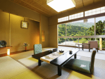 Japanese-style room with Kurobe river view - non-smoking Dinner at the restaurant