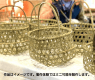 作品はイメージです。製作体験ではミニ竹籠を製作します。