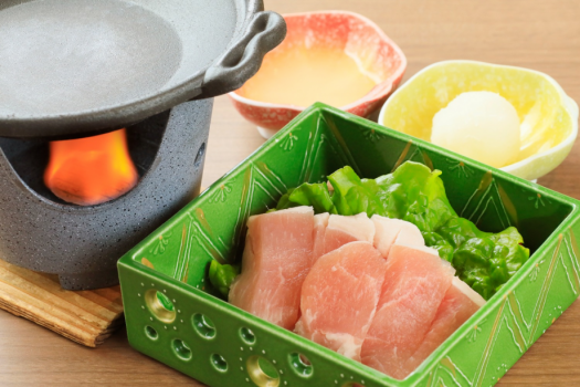 霧降高原豚ロースの陶板焼き