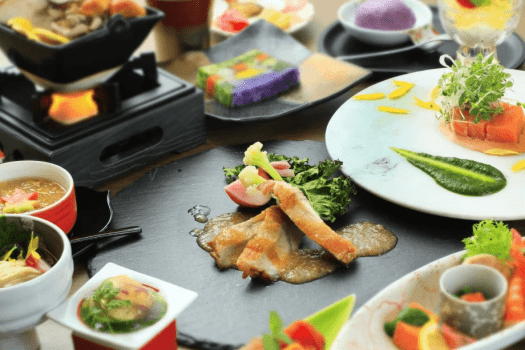 【部屋食（夕食）】当館スタンダード　～日光ひみつ豚のグリル～