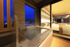 Junior Suite＜曙～AKEBONO～＞洋室　温泉露天風呂＋FranceBed電動ベッド