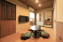 Suite＜瑠璃～RURI～＞和洋室60㎡　温泉露天風呂＋FranceBed電動リクライニングベッド