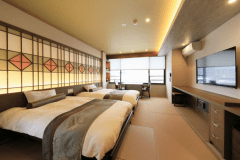 Junior Suite＜曙～AKEBONO～＞洋室　温泉露天風呂＋FranceBed電動ベッド