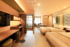 Junior suite＜萌黄～MOEGI～＞和室ツイン40㎡+温泉露天風呂