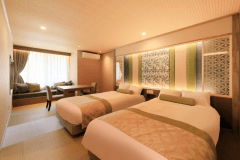 Junior suite＜萌黄～MOEGI～＞和室ツイン40㎡+温泉露天風呂