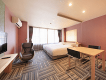 ＜火～HI～＞洋室ツインシモンズセミダブルハリウッドツイン＋マッサージチェア