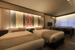 Suite＜淡炭～AWASUMI～＞和洋室ツイン60㎡＋温泉露天風呂